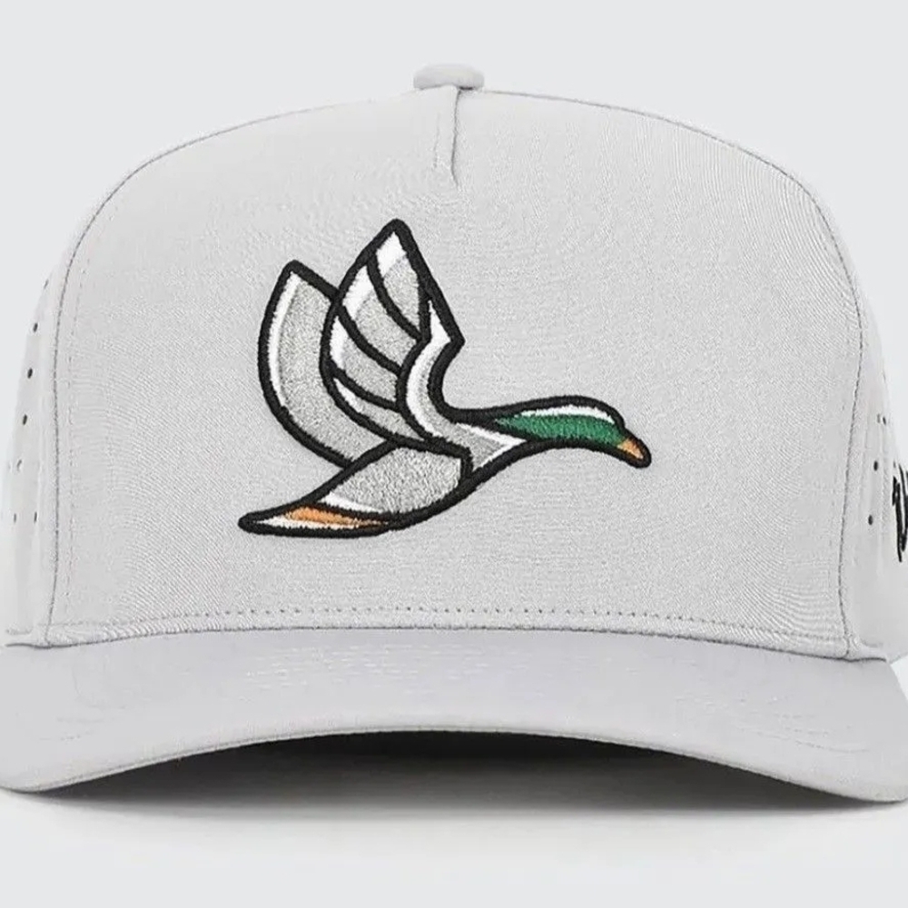 Waggle White Embroidered Duck Cap - Picture 3 of 4